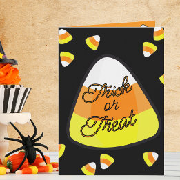 Candy Corn Treats Halloween  Card