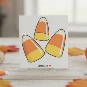 Candy Corn Vinyl Sticker