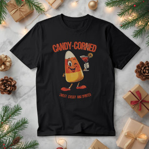 Candy-Corned – Funny Christmas Candy Corn Pun Tri-Blend Shirt