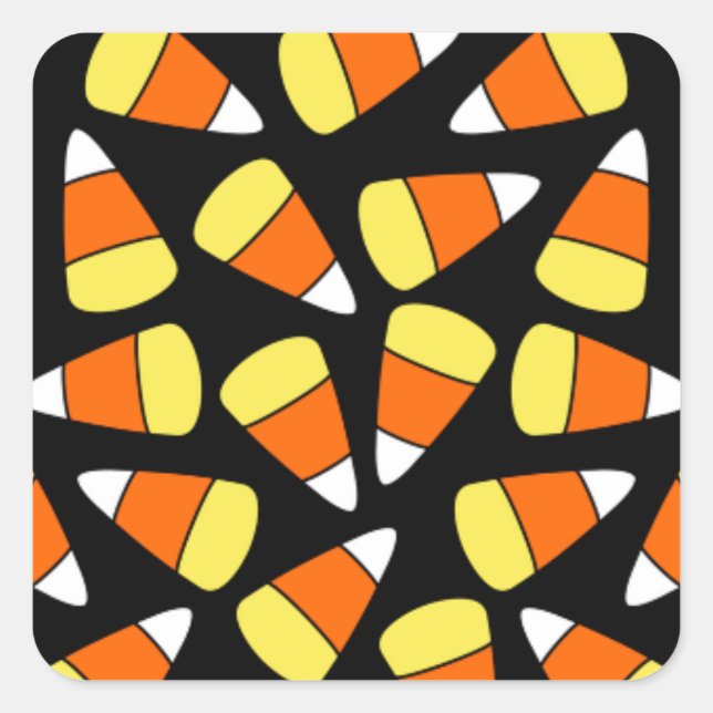 Candy Corns Square Sticker (Front)
