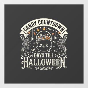 Candy Countdown Halloween Vector Design