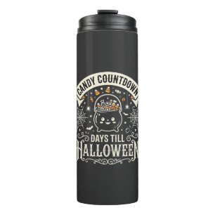 Candy Countdown Halloween Vector Design Thermal Tumbler