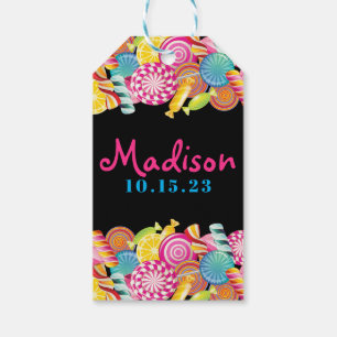 CANDY COUTURE Party Birthday Bat Mitzvah Gift Bag Tags