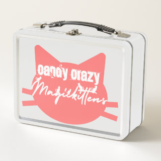 Candy crazy pink   metal lunch box