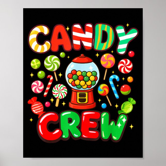 Candy Crew Candy Costume Women Candy Land Kids Swe Poster (Front)