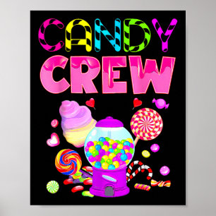 Candy Crew Candy Costume Women Candy Land Kids Swe Poster