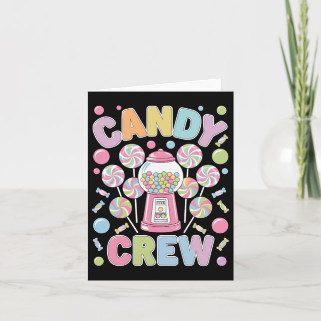 Candy Crew - Colourful Themed Party Group Costume  Card (Front)