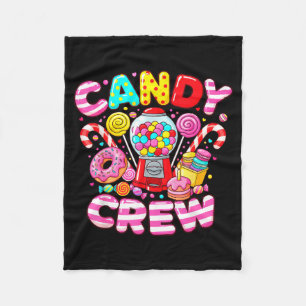 Candy Crew Matching Group Colorful Sweets Party  Fleece Blanket