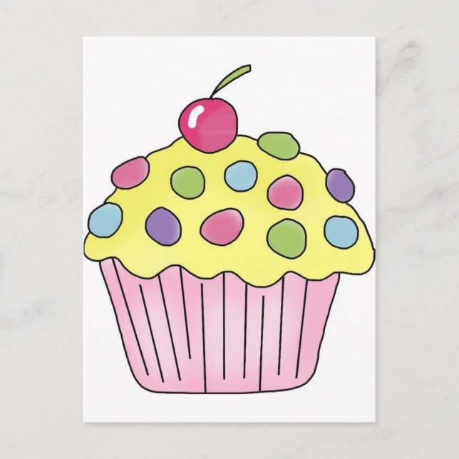 Candy Cupcakes Postcard (Front)