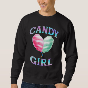 Candy Cute Girl Sweet Lolly Candy Treat  1 Sweatshirt
