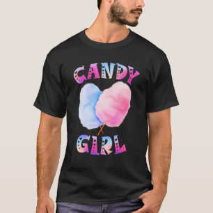 Candy Cute Sweet Lolly Cotton Candy Treat  Girl 1 T-Shirt