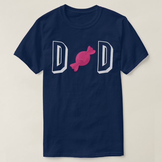 Candy Dad  Funny Summer Candy  T-Shirt (Design Front)