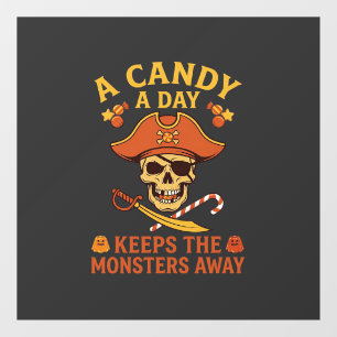 Candy Day Halloween Pirate Skull Cane