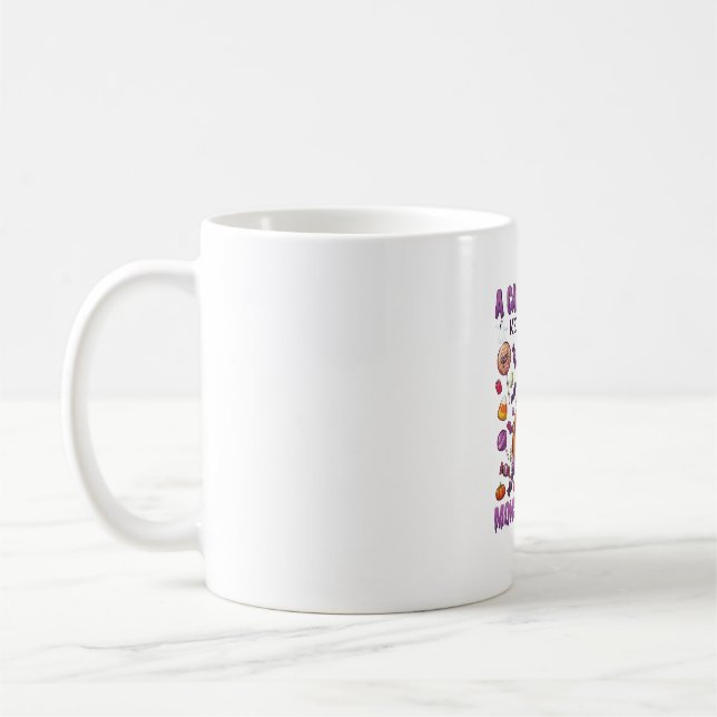 Candy Day Keeps Monsters Away Halloween Pumpkin_1 Coffee Mug (Left)