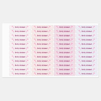 Candy Design Kids' Name Clothing School Labels