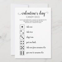 Candy Dice Editable game Valentine's day party