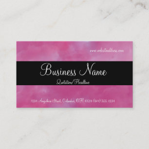 Candy Dreams with Black Stripe Business Cards