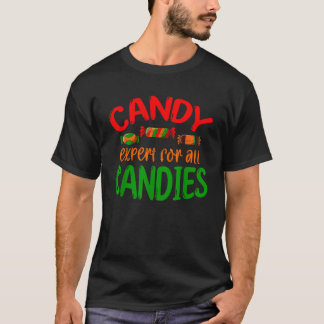 Candy Expert For All Candies Candy Cane T-Shirt