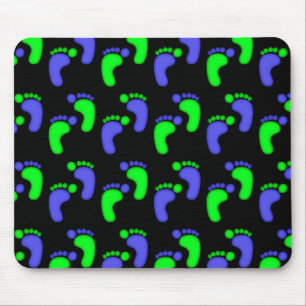 Candy Feet Blue Customisable Mouse Pad