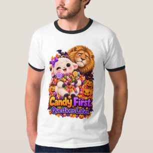 Candy First. Questions Later. – Lion & Lamb T-Shirt
