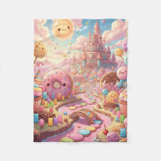 candy fleece blanket (Front)