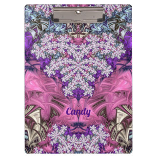 CANDY ~ FLORAL! ~ Purple Pink White and Blue ~ Clipboard