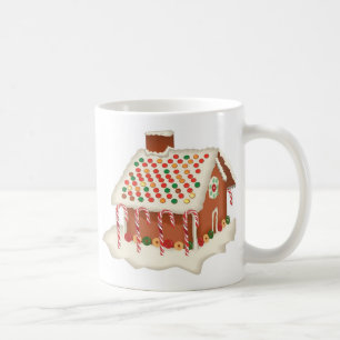 Candy Gingerbread Cottage Christmas Xmas Holidays Coffee Mug