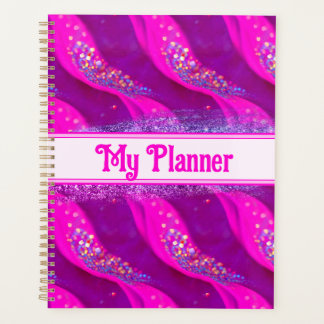 Candy Glitter Planner - Abstract Pink Sparkles