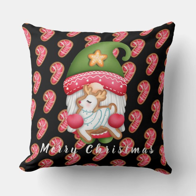 Candy Gnome Customise Text and Colour 20"X20" Cushion (Front)