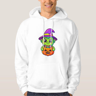 Candy Goblin with Pumpkin Basket Hoodie