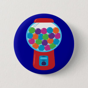 Candy Gumball Machine 6 Cm Round Badge