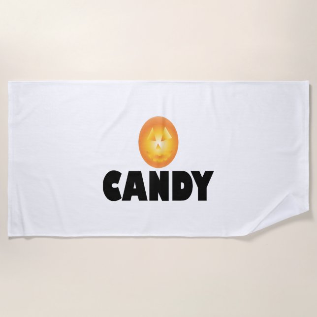 Candy Halloween  Beach Towel (Front)