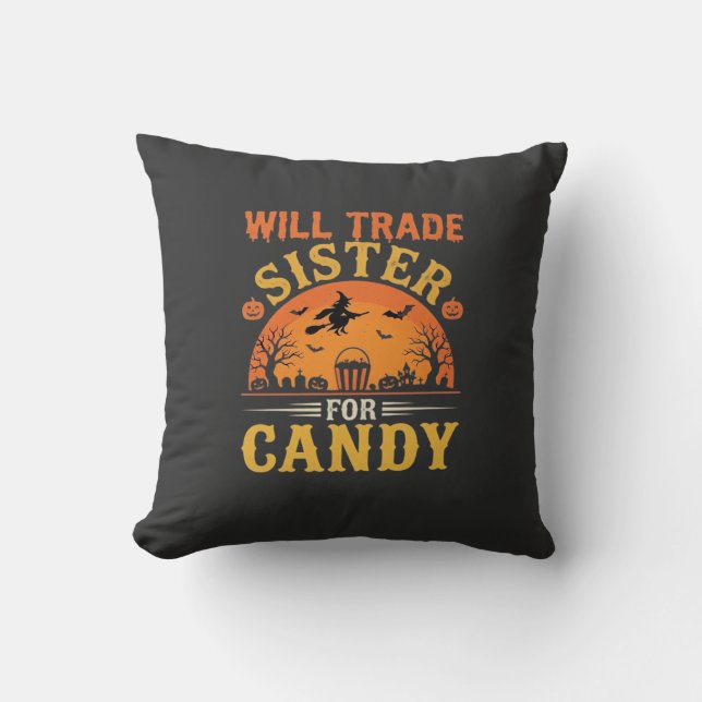Candy Halloween Sister Trade Design_1 Cushion (Front)