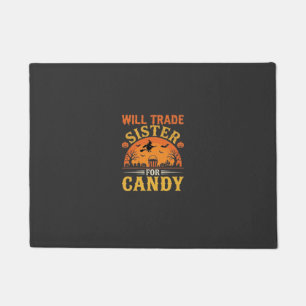 Candy Halloween Sister Trade Design_1 Doormat