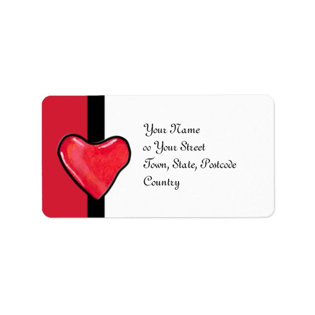 Candy Heart 1 Address Label (Front)