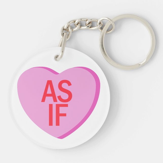 Candy Heart - AS IF Key Ring (Back)