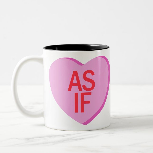 Candy Heart - AS IF Two-Tone Coffee Mug (Left)
