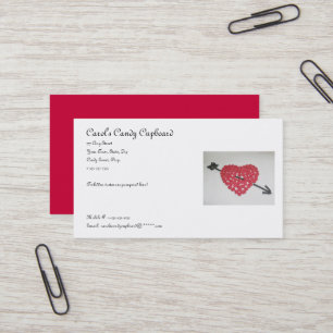 Candy Heart Business Card