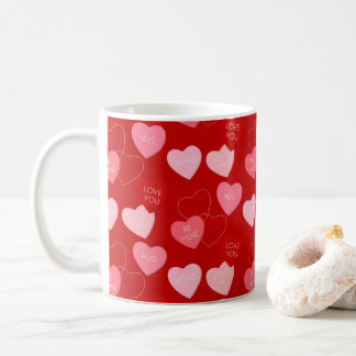 Candy Heart Cascade Coffee Mug