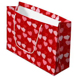 Candy Heart Cascade Large Gift Bag