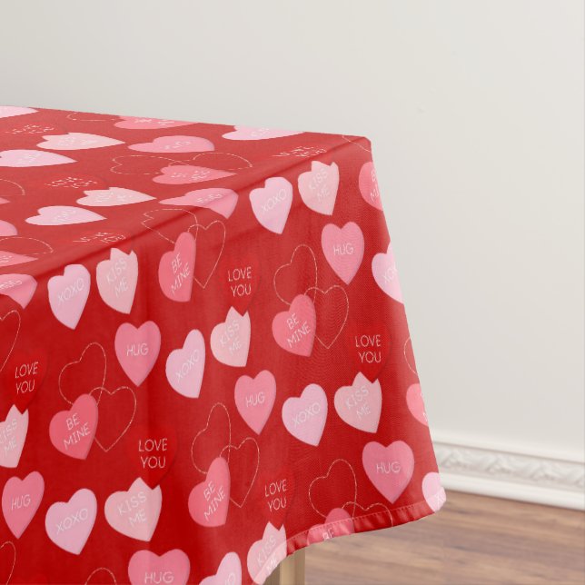 Candy Heart Cascade Tablecloth (In Situ)