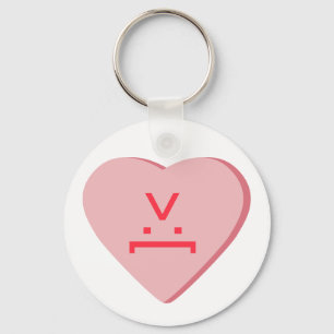Candy Heart - Devil Face Key Ring