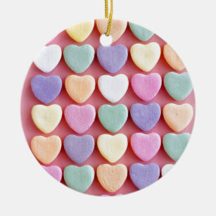 Candy Heart Matrix Ceramic Tree Decoration
