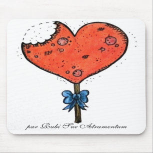 Candy heart mouse pad