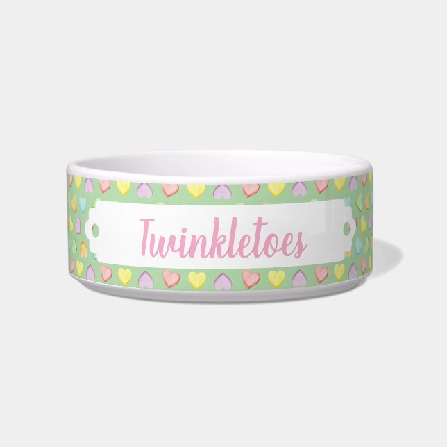 Candy Heart Pet Bowl (Front)