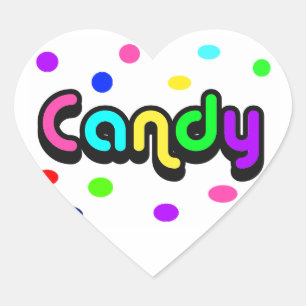 Candy-heart sticker