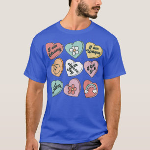 Candy Heart With Messages Cute Valentine's Day Gif T-Shirt