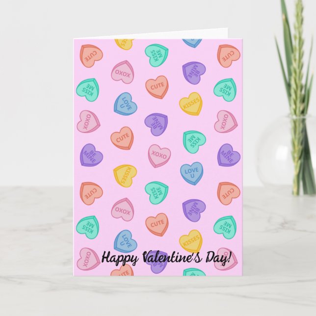 Candy Hearts Card (Front)