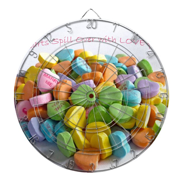 Candy Hearts Dartboard (Front)