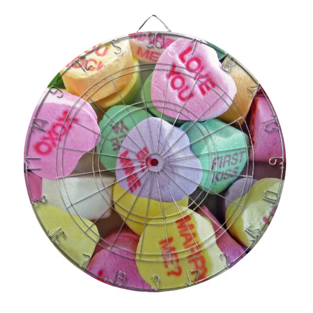 Candy Hearts Dartboard (Front)